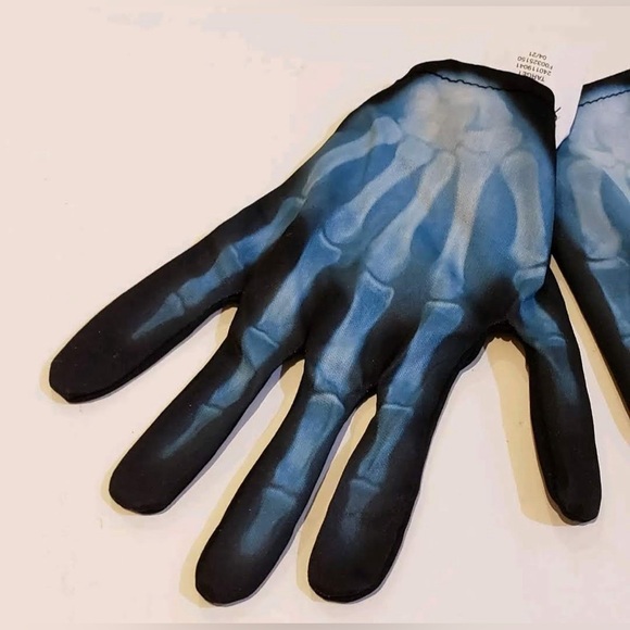 Halloween Costume Gloves X-Ray Theme Size L - Picture 3 of 3